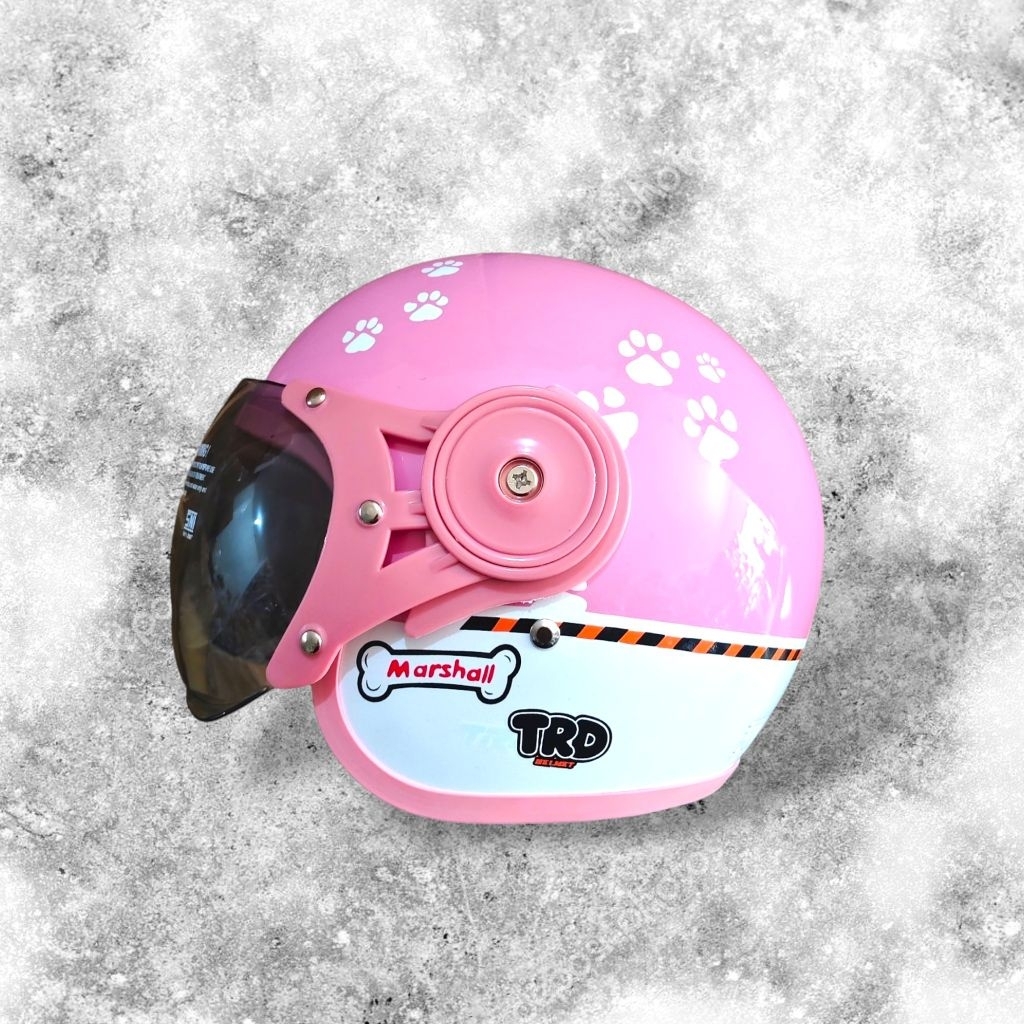 Helm TDR Junior Bogo Pilot Anak Usia 4-12 Tahun | Helm Half Face SNI Original