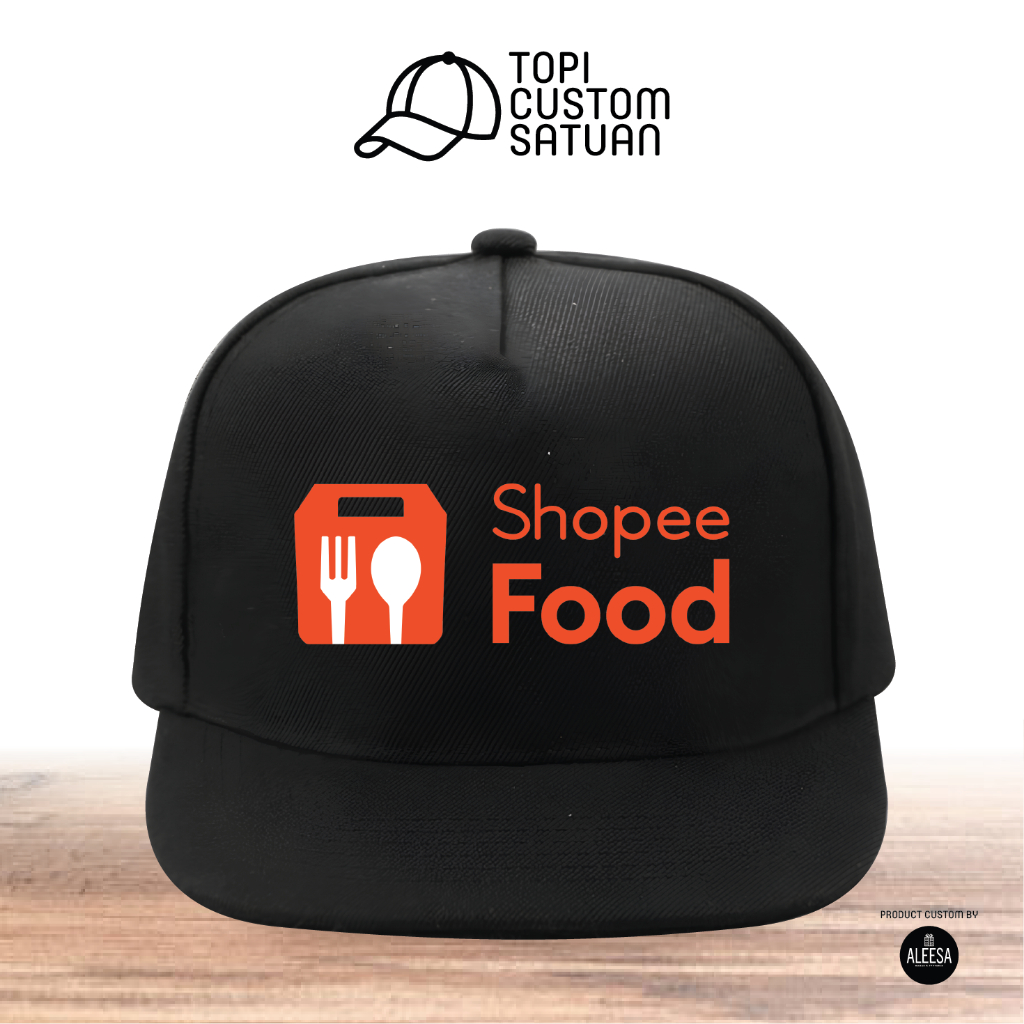 Topi custom sablon model snapback untuk remaja dan dewasa/kurir/ JNE/JNT/GRAB/LALAMOVE/SHOPEE/DELIVE