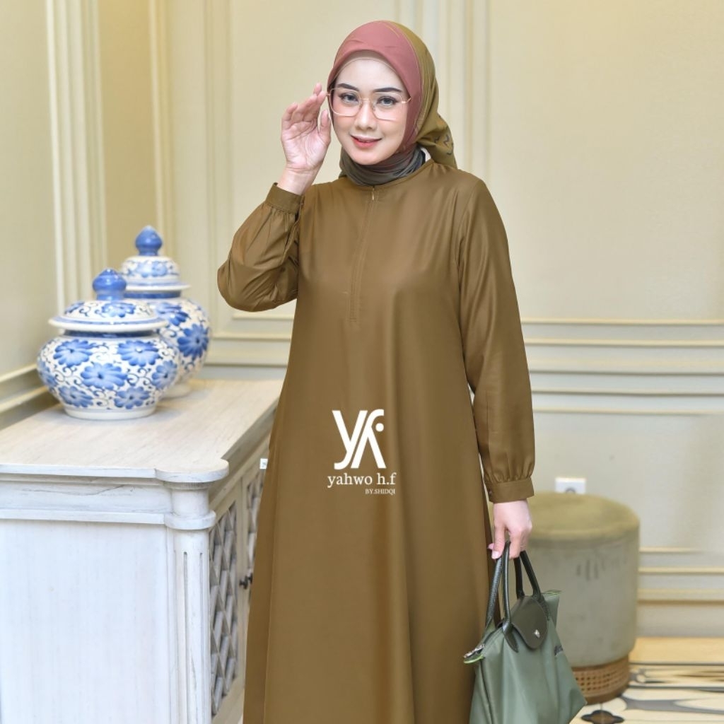 GAMIS PNS/KHAKI/PEMDA/PDH/SERAGAM PNS WANITA/GAMIS PDH/GAMIS PNS KHAKI/READY S,M,L,XL,XXL,XXXL,JUMBO