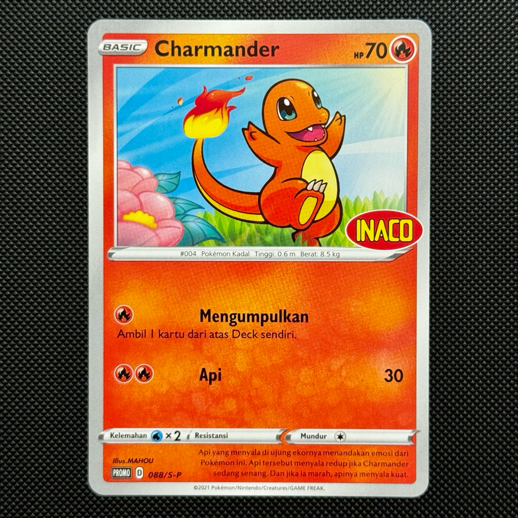 Charmander Promo INACO Indonesia / RARE (KODE 2)