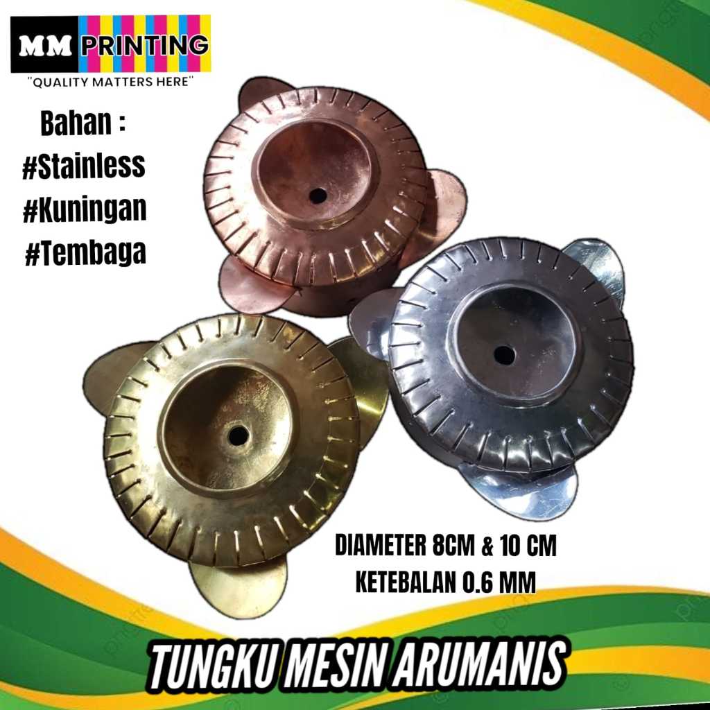 Tungku Arumanis stainless Kuningan Tembaga / Kepala Arumanis Kuningan / Tungku Cotton Candy
