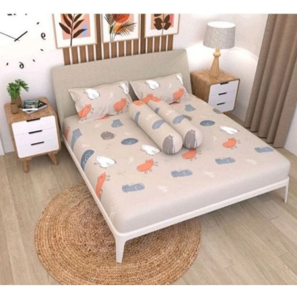 SPREI _ ADELA Sprei Kasur Busa Single T20