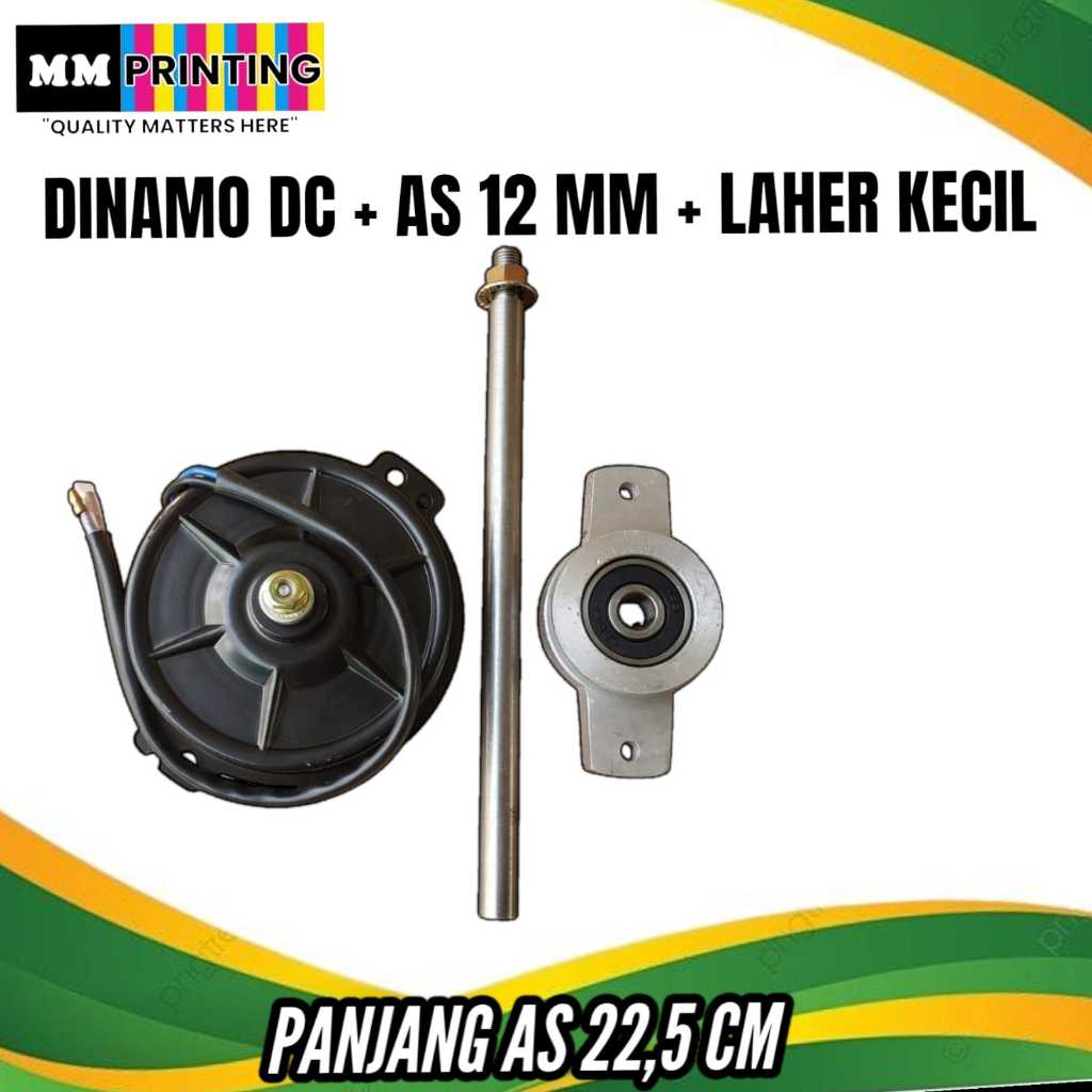 DINAMO DC ARUMANIS + AS HARUMANIS 12MM + LAHER/BEARING ARUM MANIS