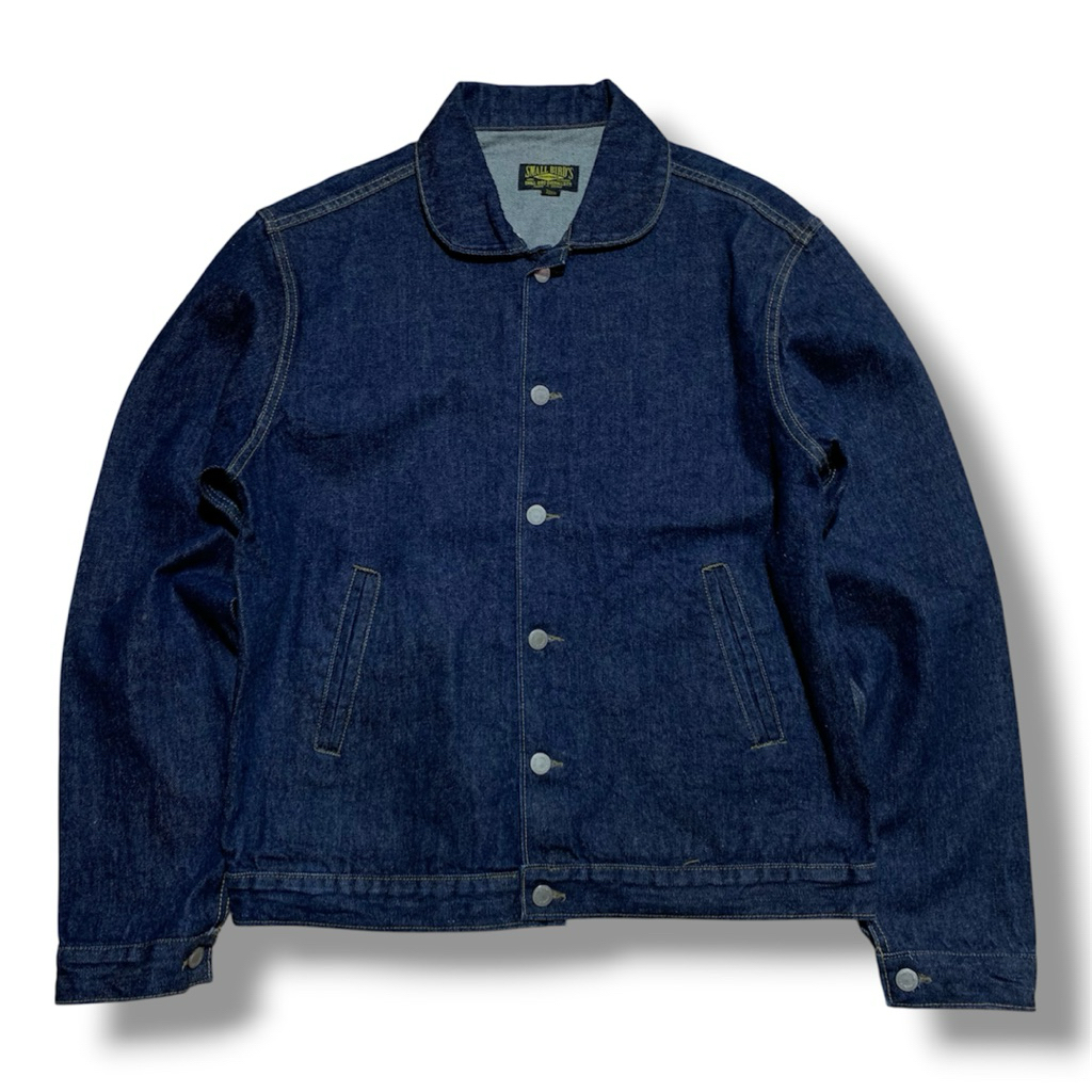 Small Bird Union Made Shawl Collar Selvedge Red Line Denim Jacket