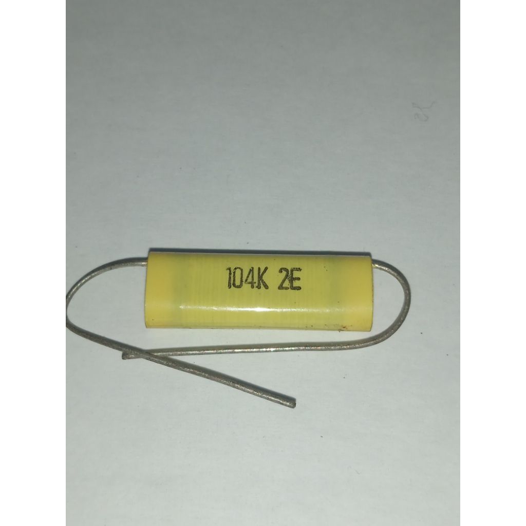 capasitor capacitor kapasitor axial 104 250v 1042E 10pcs