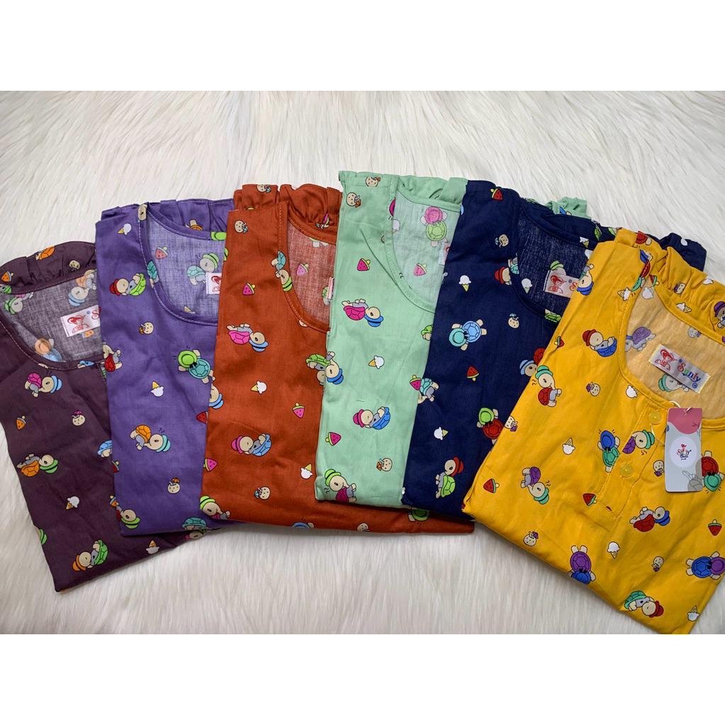 Sunly Anak uk.8,10 12 Celana 3/4 (selutut) baju lengan pendek sunly