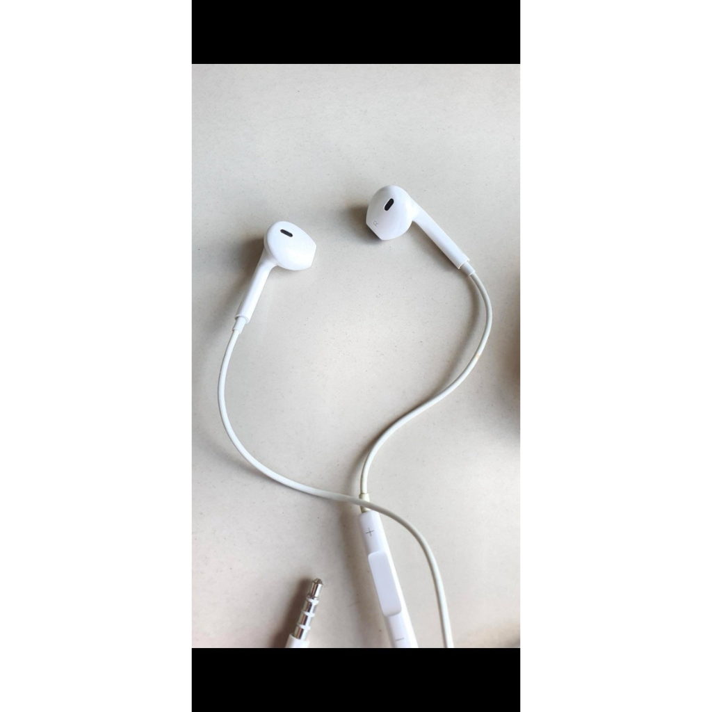 Apple earpods headset audio bass stereo earphones putih original / headphones macbook iphone 10 11 1