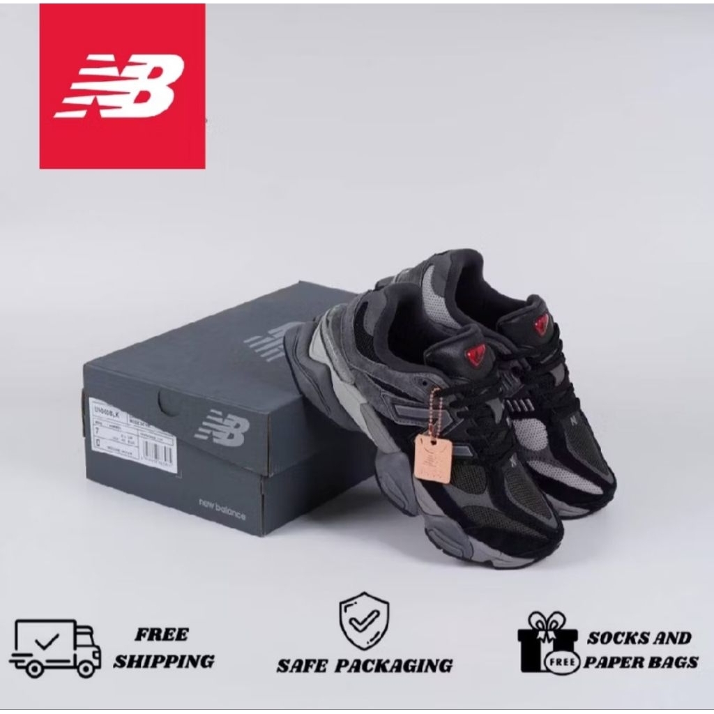 Sepatu New Balance 9060 Black Castlerook Original Pria Wanita NB 9060 Premium Sneakers Import