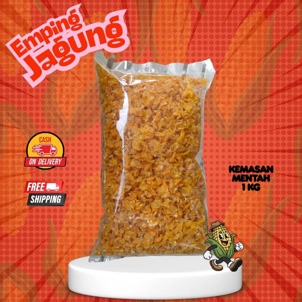 Emping Jagung Mentah 1 Kg
