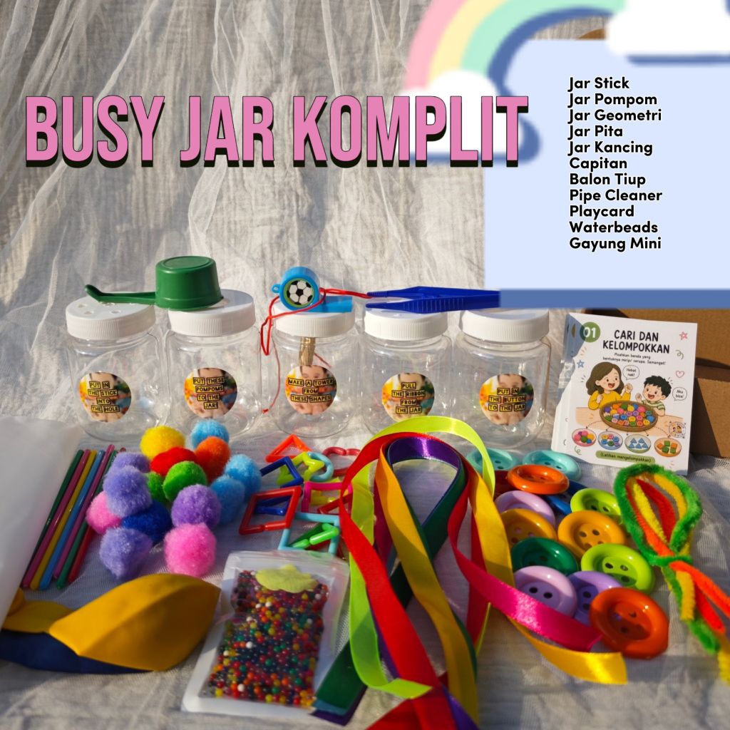 Mainan Edukasi Bayi 5 in 1 Sensory Play untuk Melatih Motorik Anak Usia 8-24 Bulan