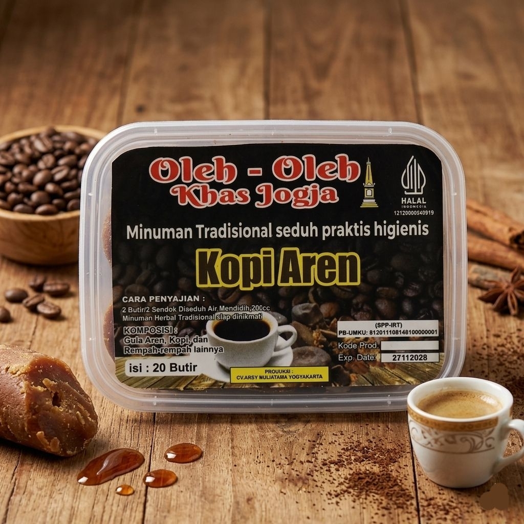 GUJAHE Kopi Aren -  Minuman Herbal Tradisional Khas Jogja Isi 20 Butir