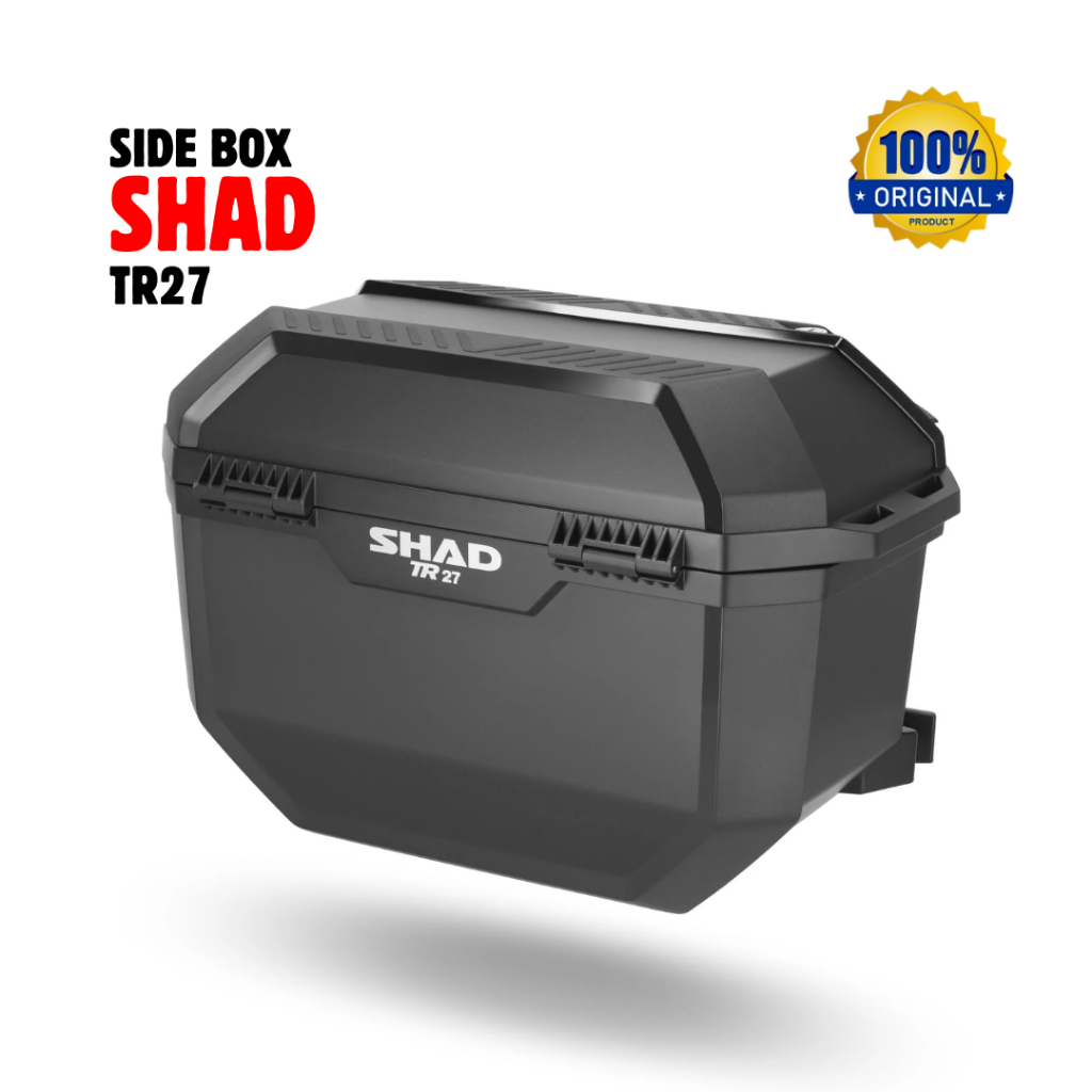 SIDE BOX SHAD TR27 BLACK ALUMUNIUM ORIGINAL SHAD SIDE CASES