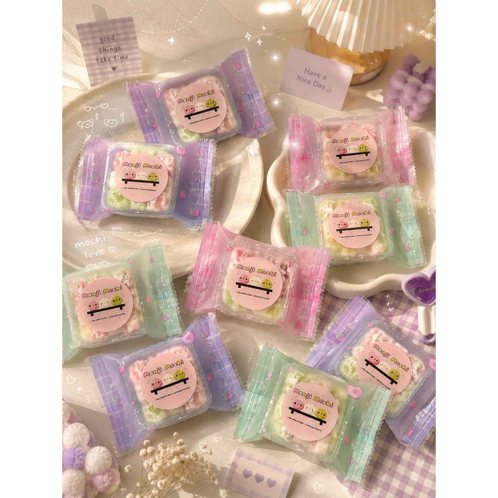 puchi mini mochi sachet mochi untuk topping eskrim