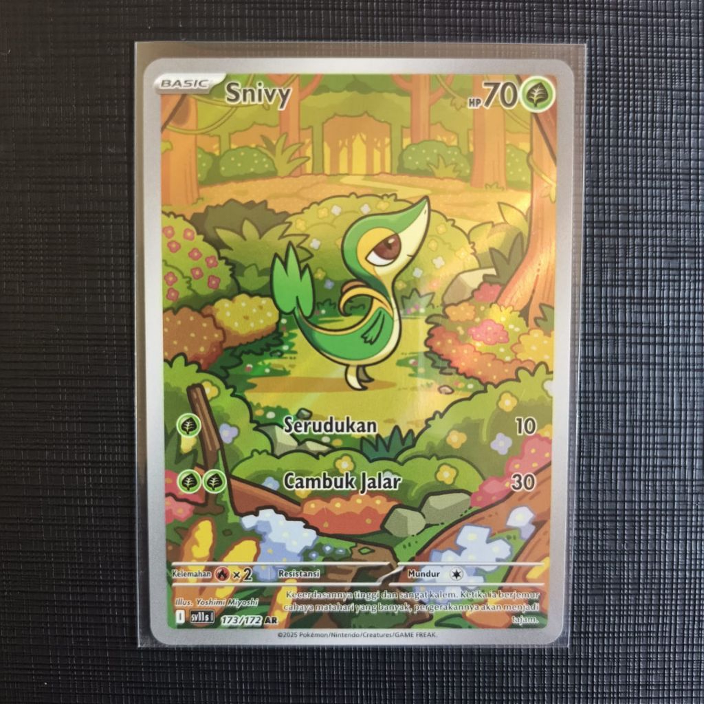 Snivy AR SV11s 173/172 Hitam & Putih Pokemon Indonesia