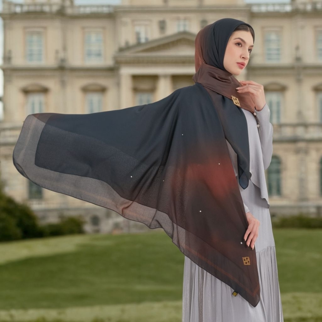 IVAN GUNAWAN PRIVE - Opaline Scarf Hijab Segi Empat Jilbab ORIGINAL By IVAN GUNAWAN