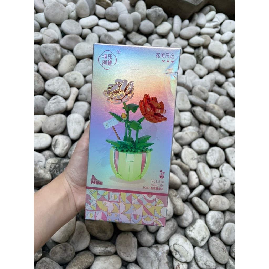 OH SOME - Flower Bricks (Lego Pot Bunga Kecil) NEW