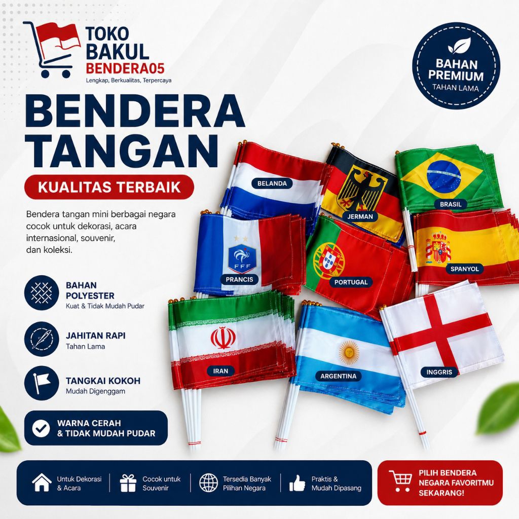 BENDERA TANGAN/BENDERA TANGKAI