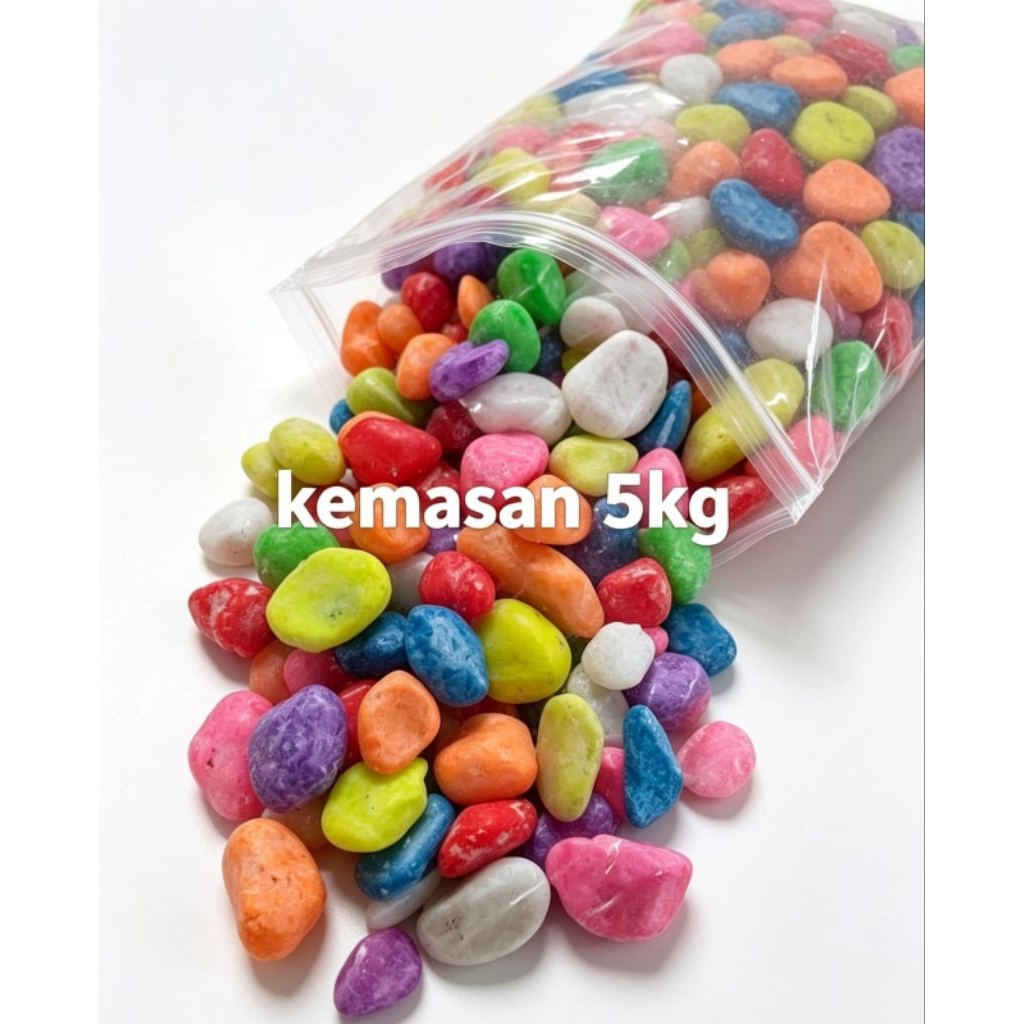 5kg batu jumbo warna warni /Batu warna warni/Batu/Batu hias