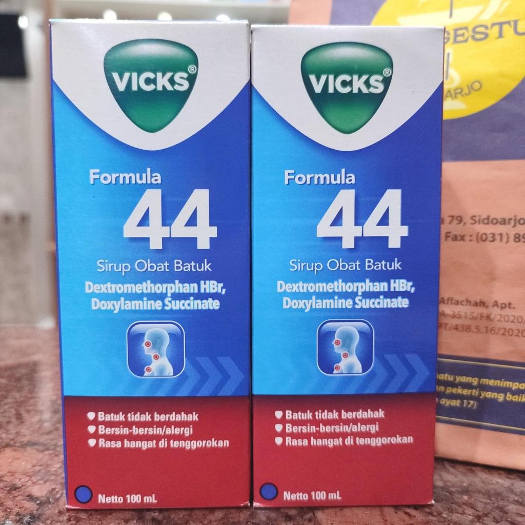 Vicks Formula 44 Sirup 1 Botol 100 ml / Batuk Pilek Alergi / Viks Syrup Vics Cair