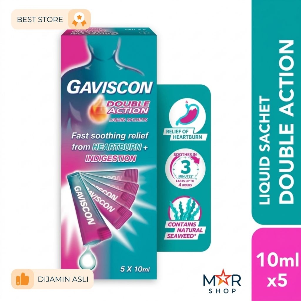 Gaviscon Dual Action Obat Lambung Maag Original Malaysia