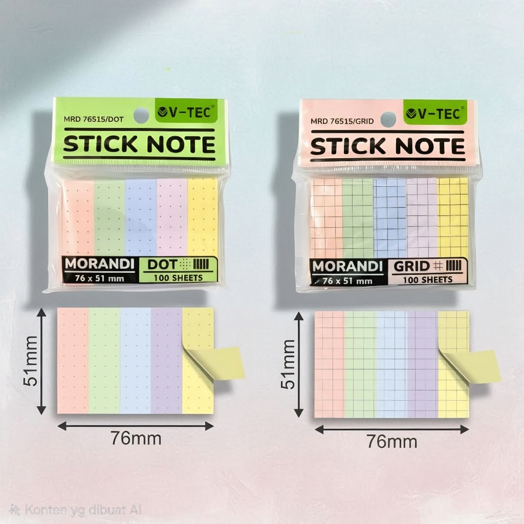 Stick Note V-TEC MRD-76515/DOT~GRID Dotted / Grid