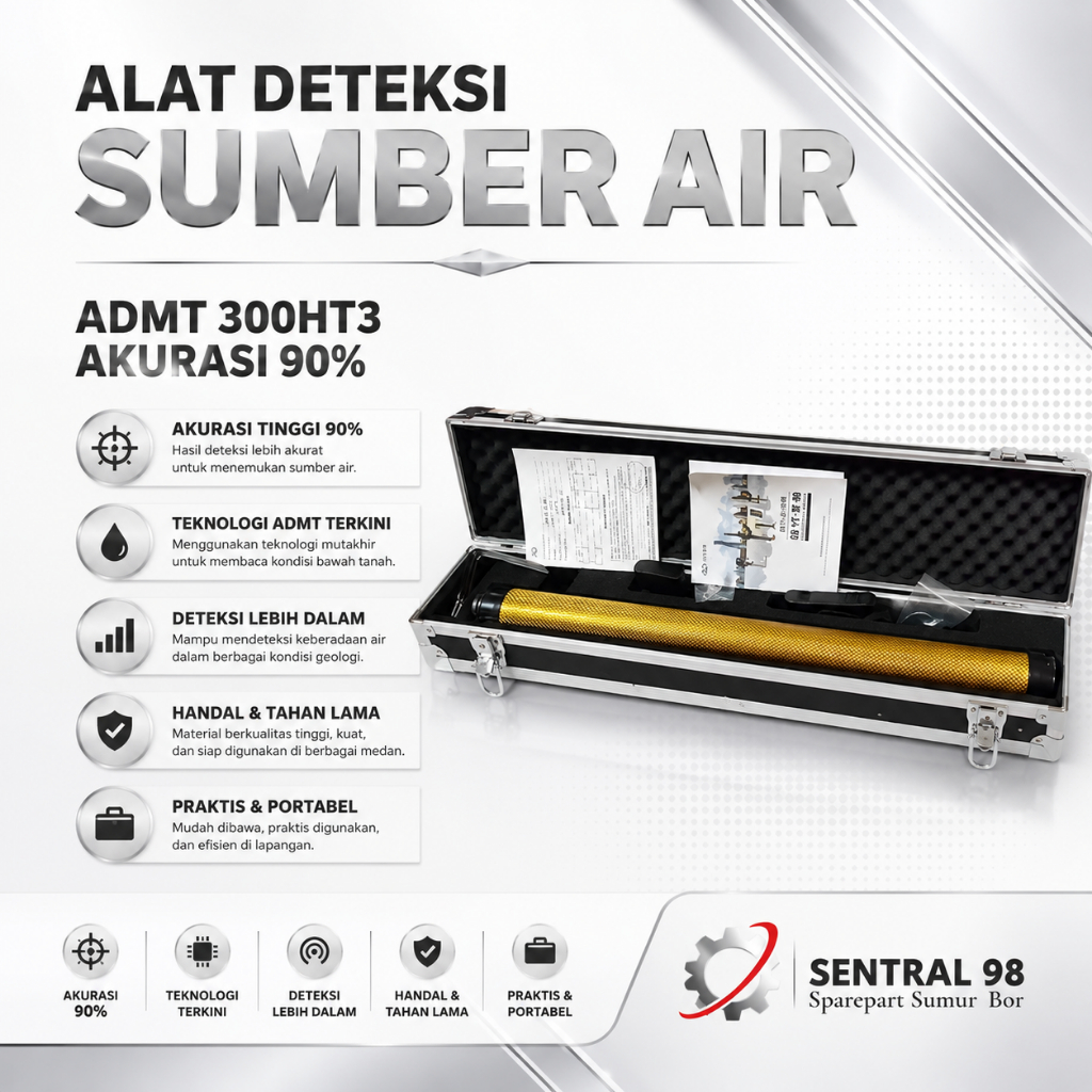 alat deteksi sumber air/alat deteksi air sumur bor/alat deteksi titik pengeboran