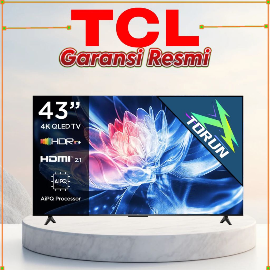 TCL Next Gen QLED 43 inch T6C - 4K Google TV - HVA Panel - HDR 10+ - Dolby Vision & Atmos - Google A