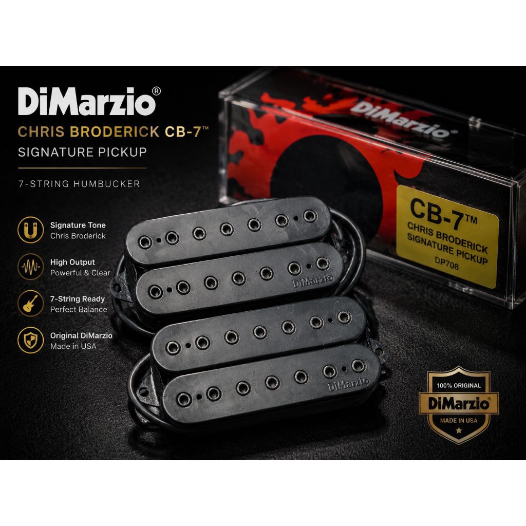 pickup gitar dmarzio 7 string Chris Broderick CB-7 signature