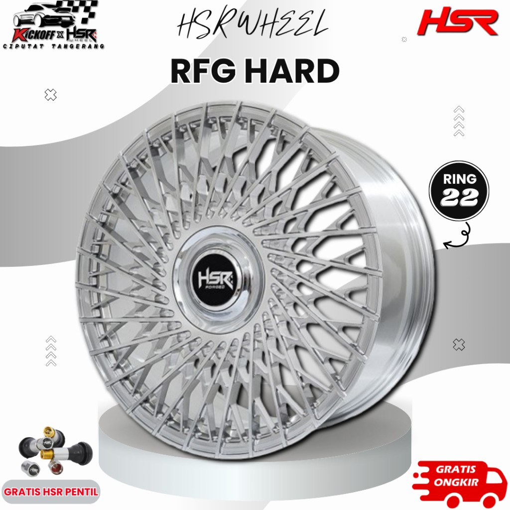 VELG MOBIL MODEL FORGED HSR RFG HARD R22X10 H6X139,7 ET35 FULL POLISH