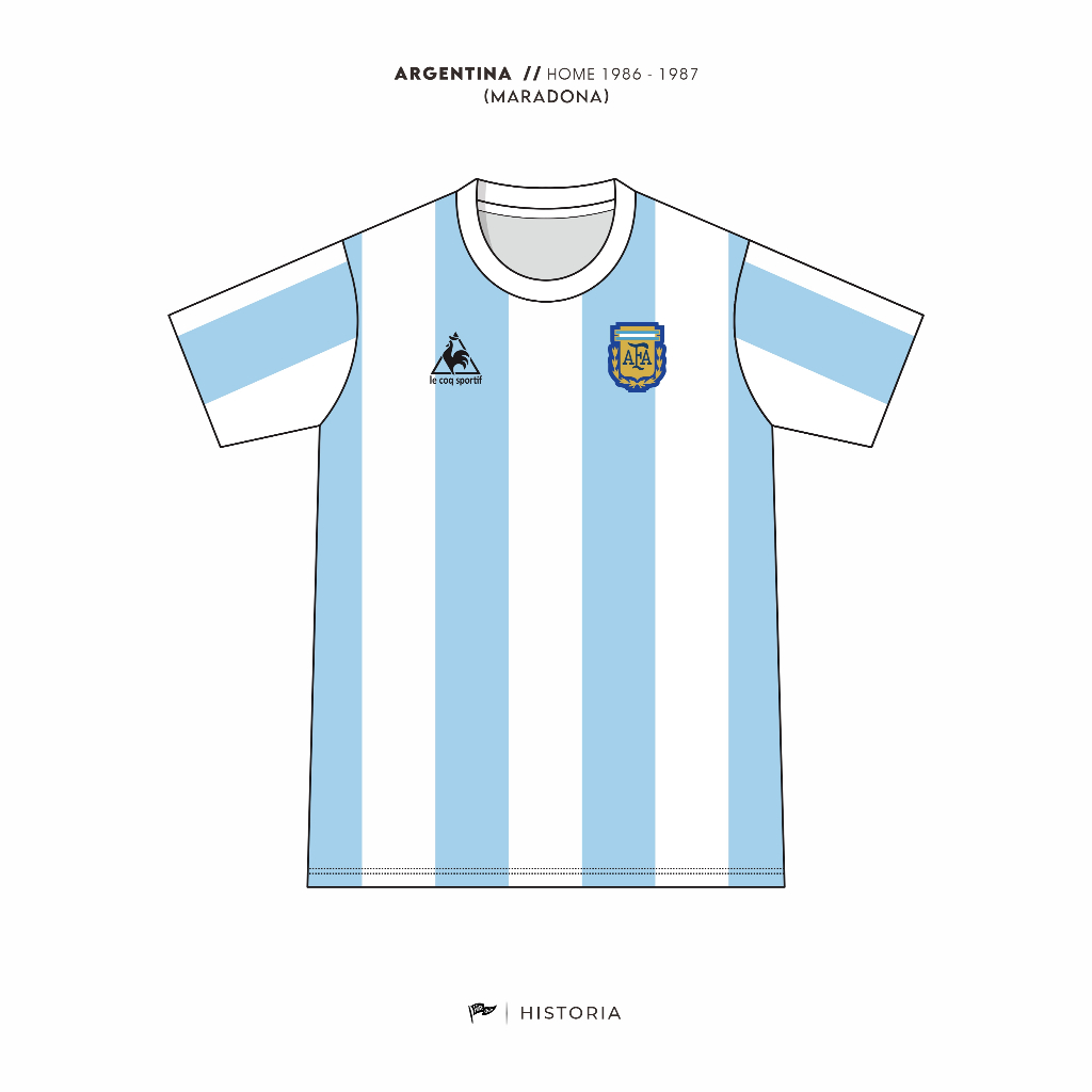 [Historia] Jersey Argentina Home 1986 - Maradona