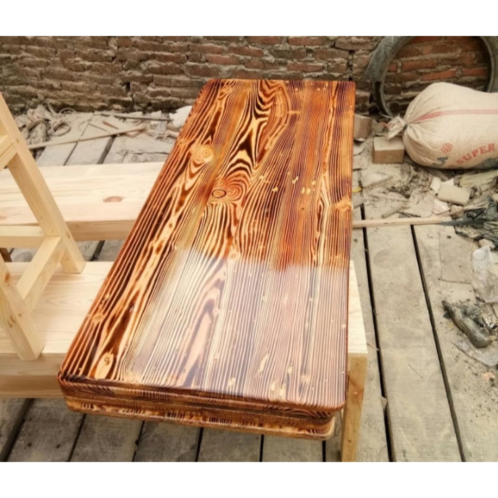 Papan Jati Belanda / Ambalan Warna Bakar / Ambalan Kayu Jati Belanda