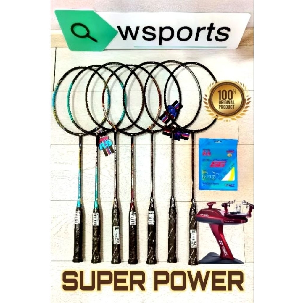 Raket Badminton RS SUPER POWER 500 700 Laser Original