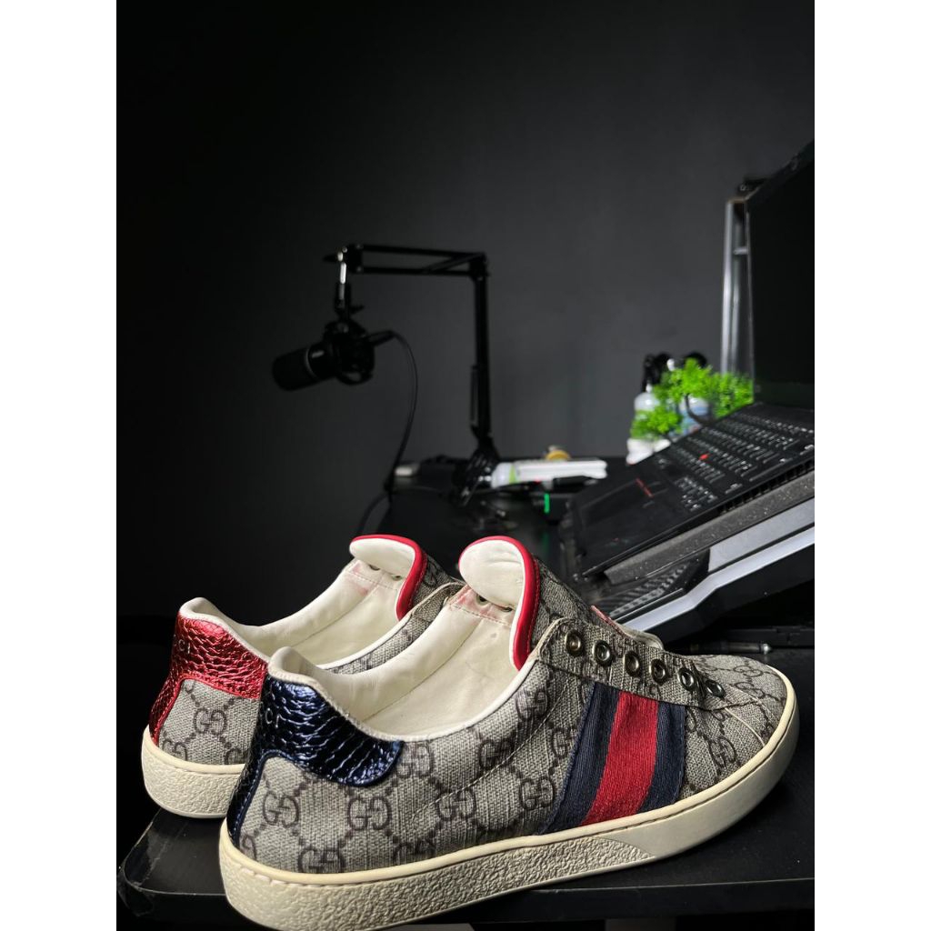 Sepatu Gucci Original Second Pria size 6 ukur 40