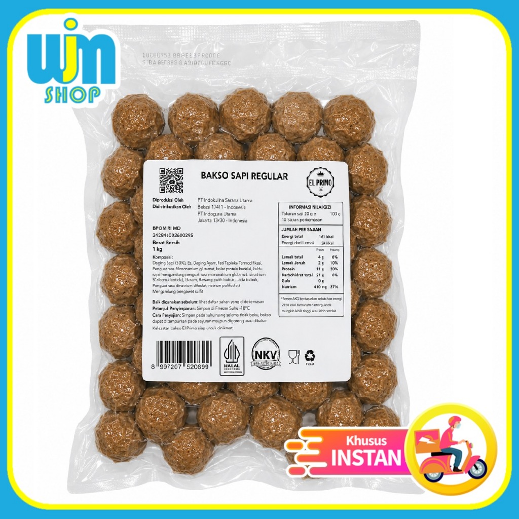El Primo Bakso Sapi Reguler 1kg