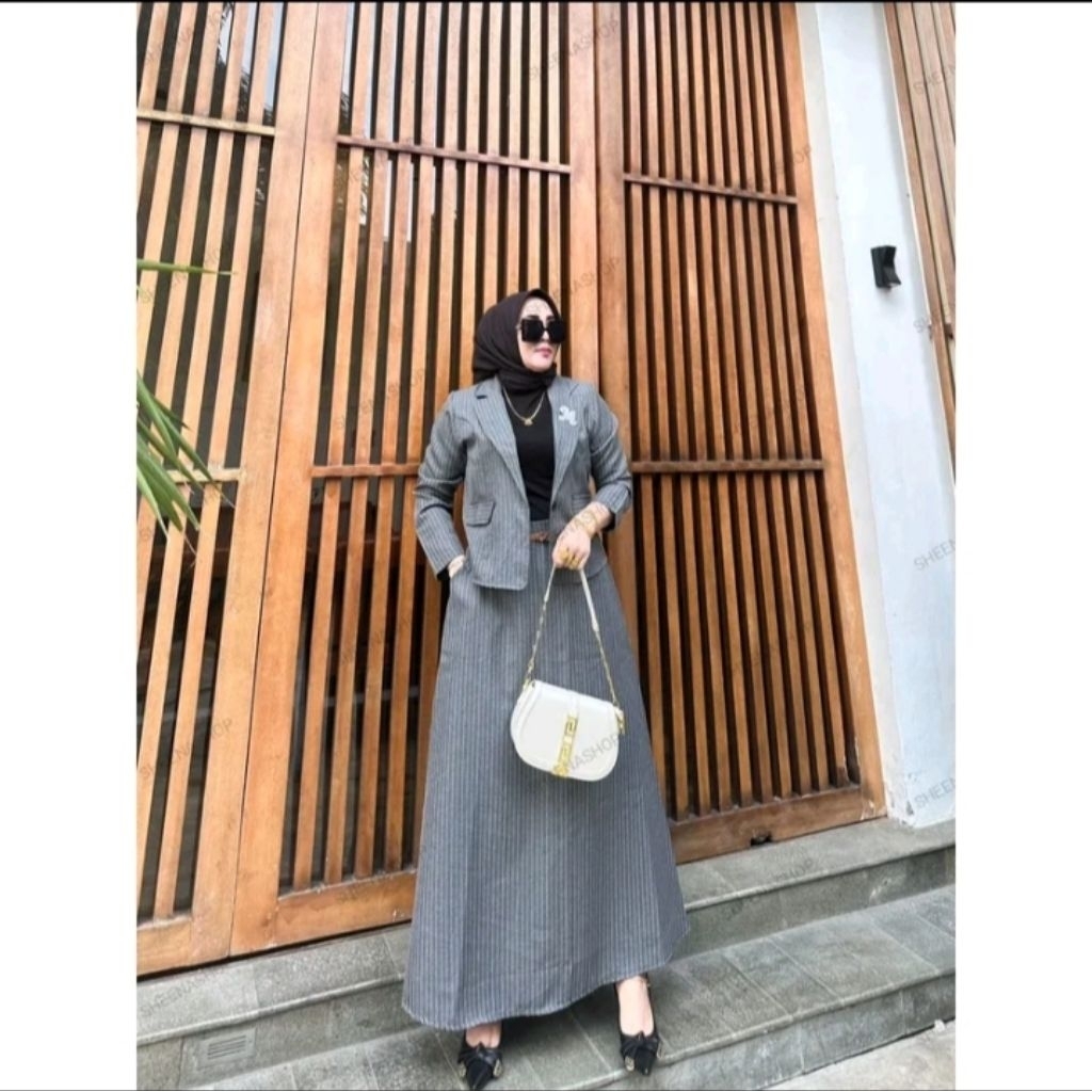 MIDI DRESS TERBARU SET ROMPI DAN SET ROK