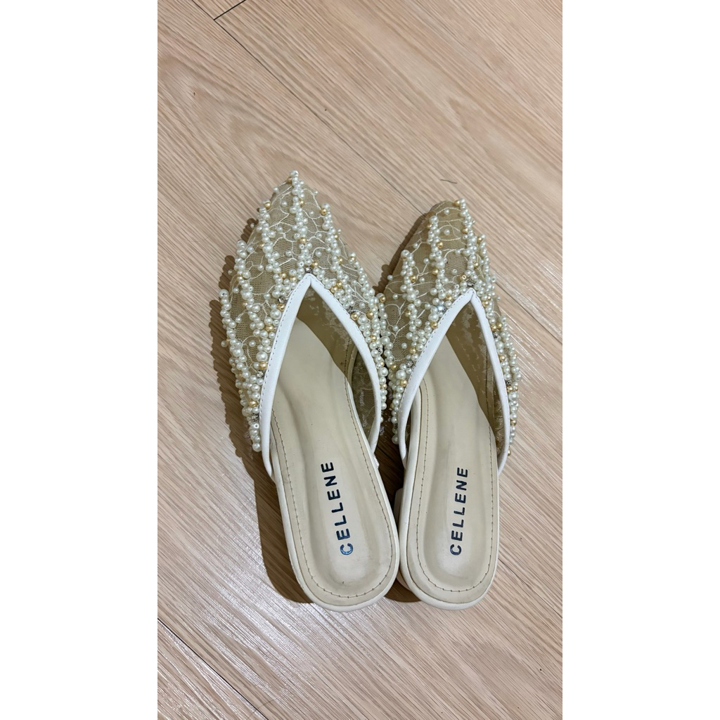 Sepatu Wedding Cellene Putih