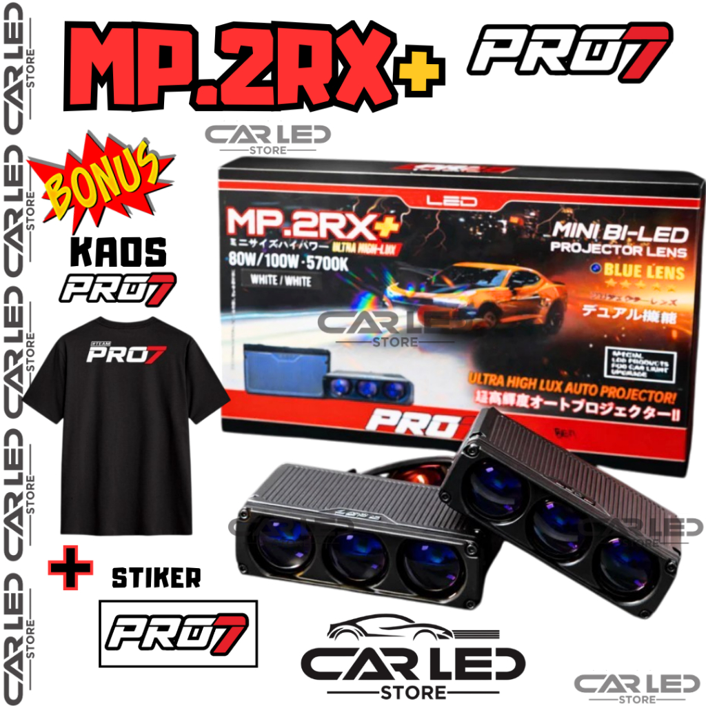 LAMPU MINI PROJIE 3 MATA PRO7 PRO 7 MP2RX+ MP2RX PLUS MP.2RX MP2 RX MP 2RX PLUS MP-2RX SUPER LED MIN