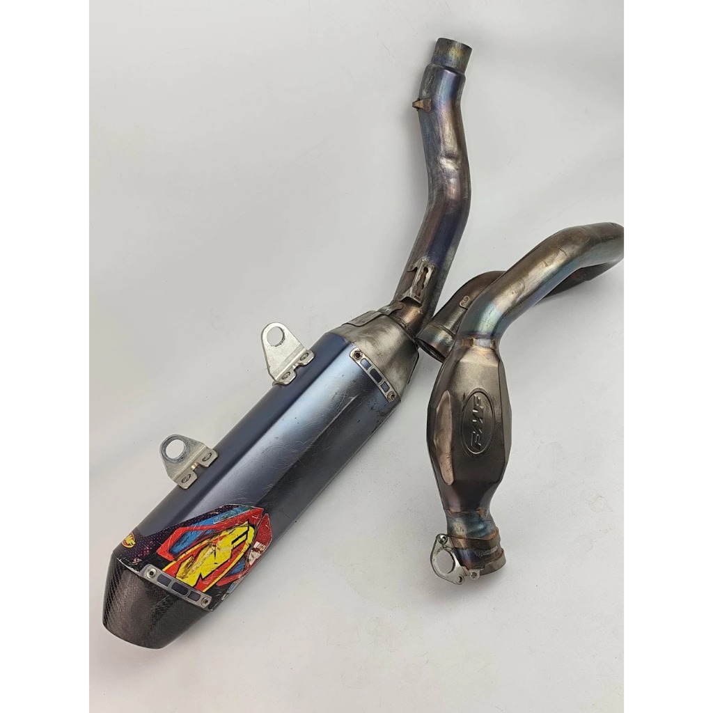FMF FULL SYSTEM KTM 350/450 SXF SECOND KNALPOT FMF RCT BEKAS ORIGINAL