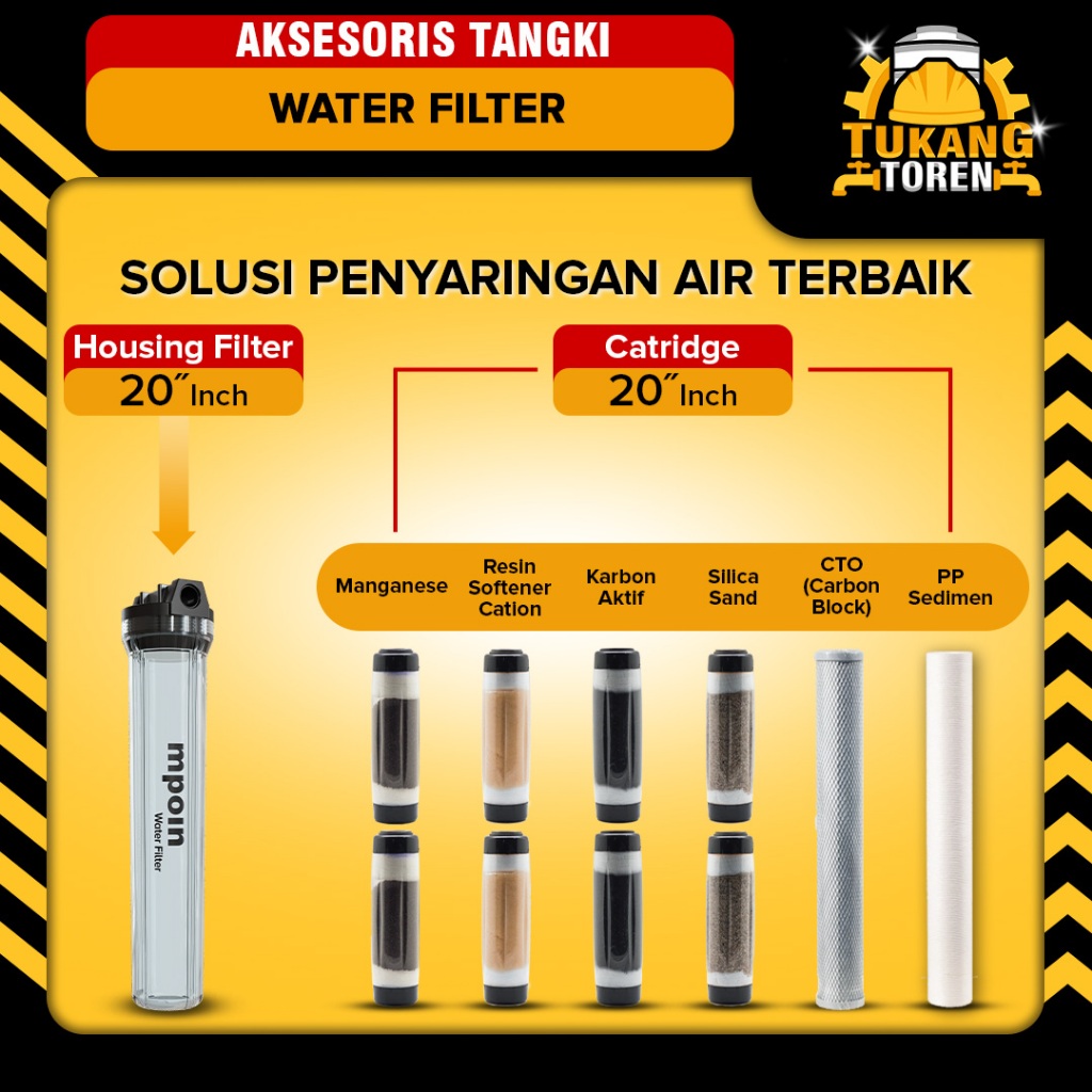 MPOIN Filter Air Water Filter Tandon Toren Air Sumur MPOIN Filter Air Sumur - 20 INCH