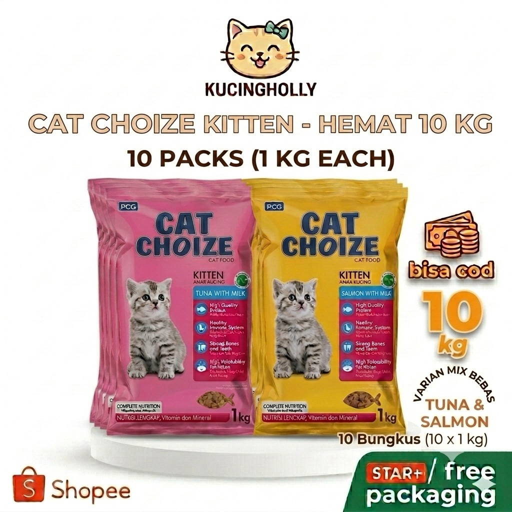 Cat choize kitten 1 kg isi 10 bungkus ( 10 kg )