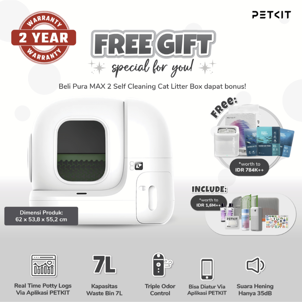 PETKIT Pura Max 2 Smart Self Cleaning Cat Litter Box
