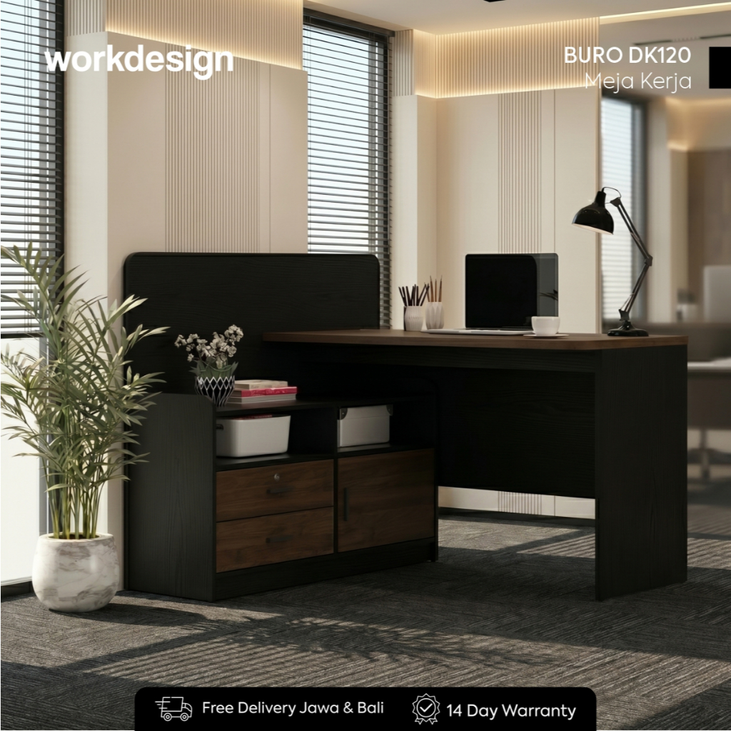 Workdesign Buro DK120 Meja Kerja / Meja Kantor / Meja Kerja Sudut
