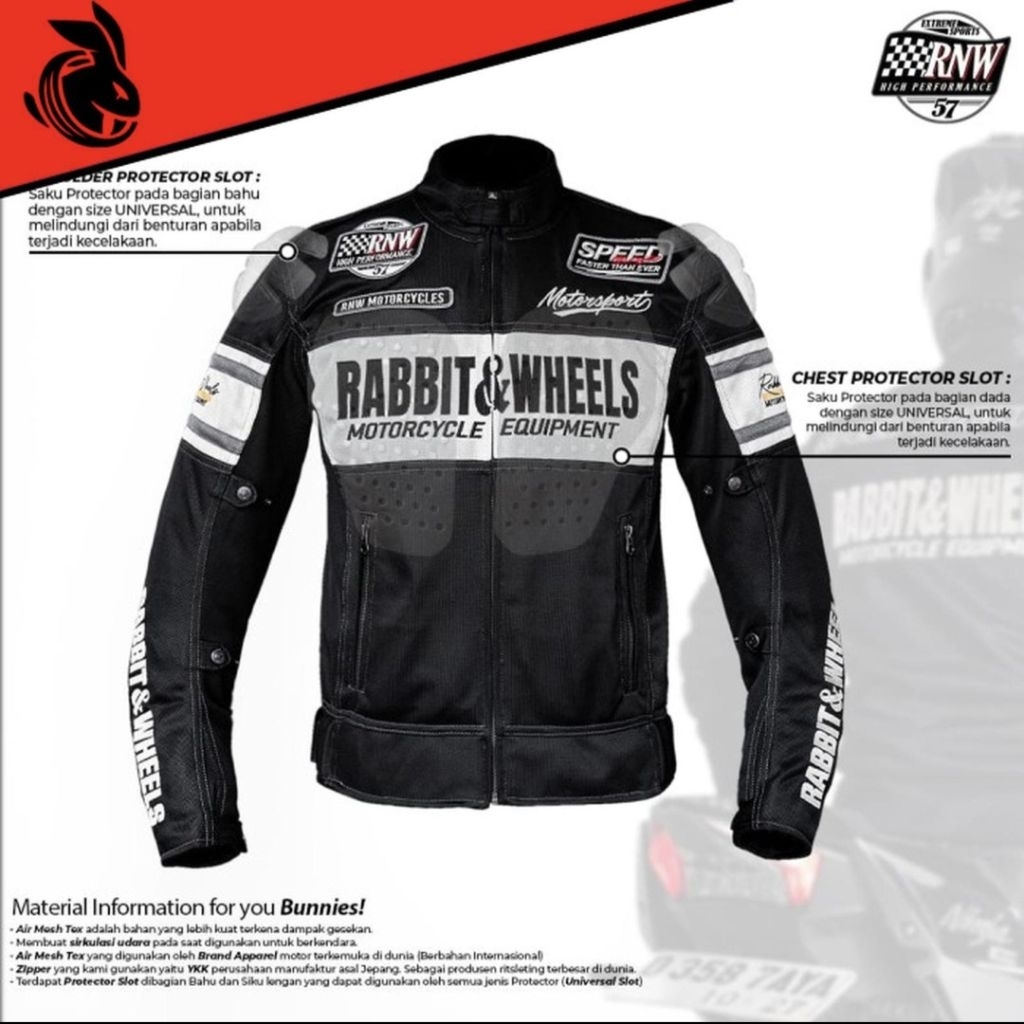 Mesh Jacket R&W Combo Black XL Second