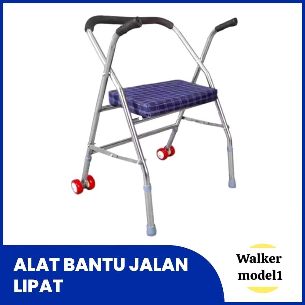 Walker duduk alat bantu jalan walker lansia walker dorong alat bantu jalan