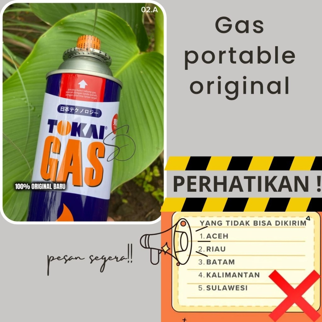 tokai tabung gas portable
