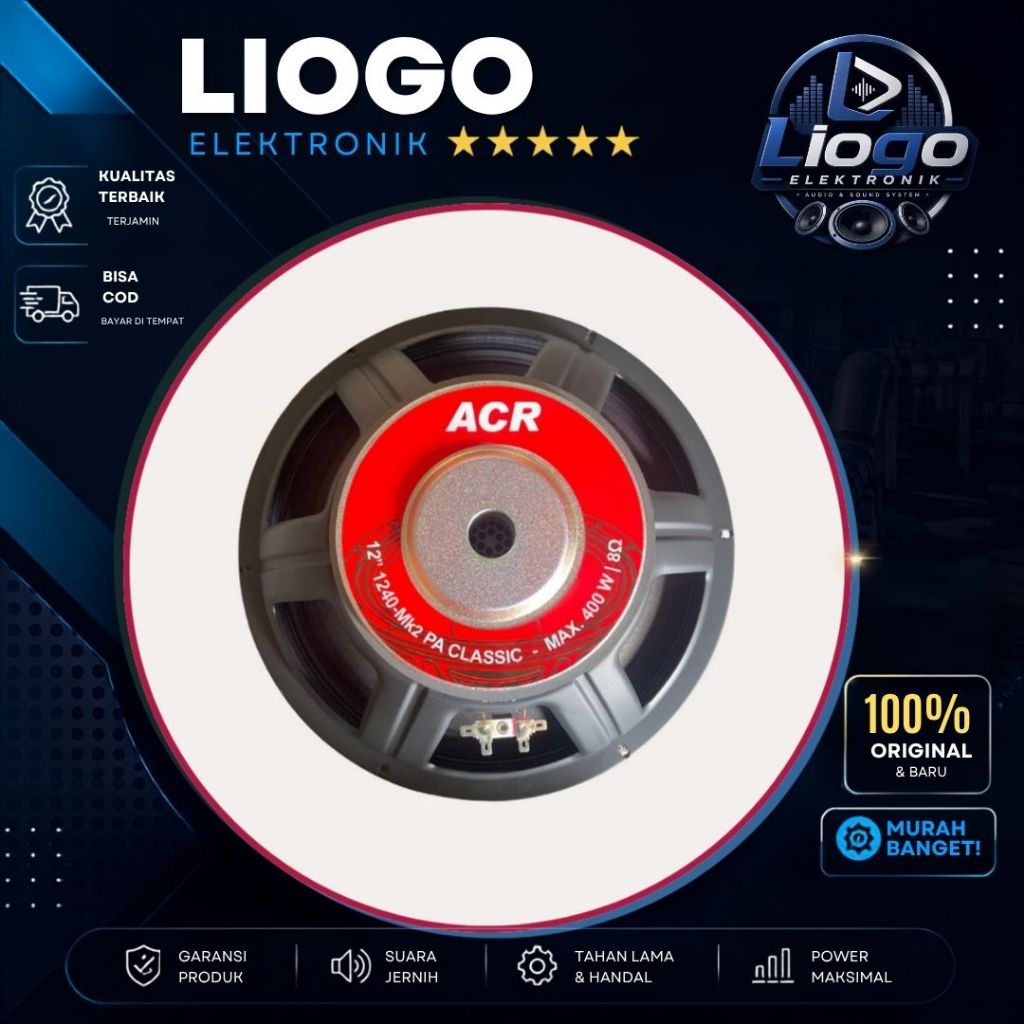 Speaker ACR 12 Inch ACR 1240 PA Classic ACR Fullrange 12 Inch 1240 PA Classic