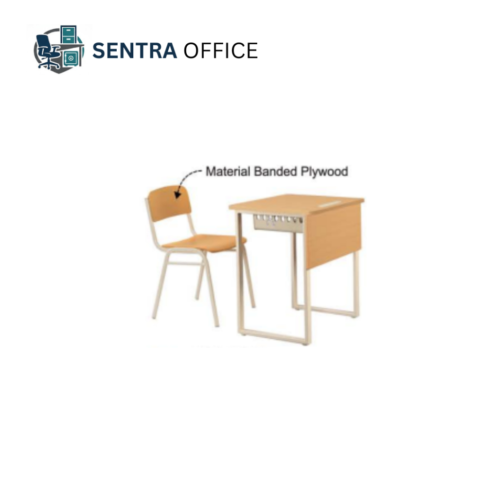 KURSI DAN MEJA SEKOLAH EVARO INDACHI - SET KURSI MEJA MINIMALIS BELAJAR SEKOLAH