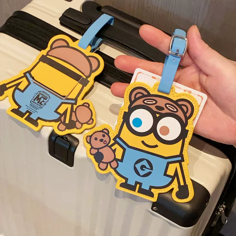 Tag Koper Luggage Tag Minion Gantungan Kunci Tas Koleksi Hiasan Keychain Lucu