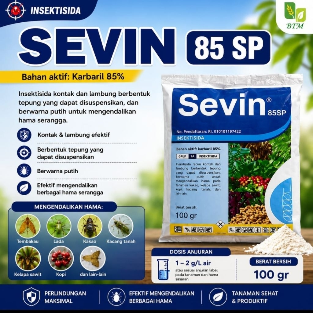 insektisida SEVIN 85 SP 100 GRAM