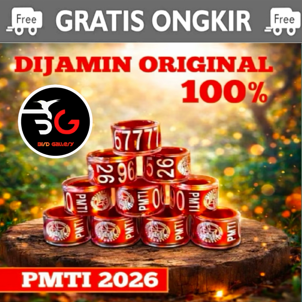 RING PMTI 2026 RESMI RING BURUNG MERPATI TAHUN 2025 MERAH